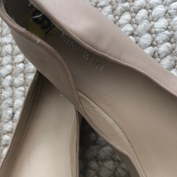 Nine West Cushioned Nude Flats - Picture 2 of 6